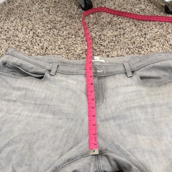 Eileen Fisher Slim Fit Jeans Size 16 Light Gray - Picture 5 of 9